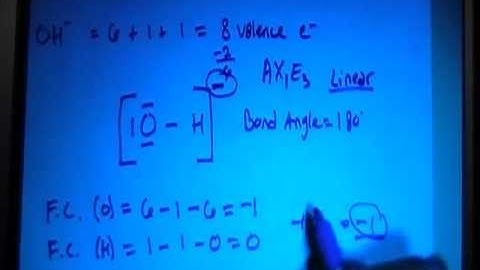 Hydroxide Ion OH - Lewis Dot Structure