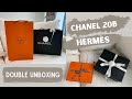 Chanel 20B and Hermès - Double Unboxing