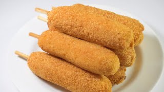 Cheese corn dog recipe  | Hotdog phomai Hàn Quốc phiên bản thứ N [ Korean street food ]