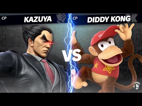 【スマブラSP】CPUカズヤ最強説　検証　VS ディディーコング編 （戦績は概要欄）