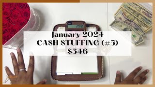 $546 CASH STUFFING | JANUARY 2024 | GIVEAWAY WINNERS REVEALED | WHAT I DID WITH MY $40,302 SAVINGS