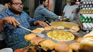 Special Egg Burger of India | Omlet Pav Making | Indian Street Food