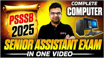 PSSSB Senior Assistant Marathon | Senior Assistant Computer Classes In one Video By Ajay Sir
