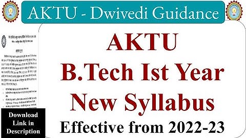 aktu syllabus 2022-23 b tech first year, AKTU B Tech Syllabus 2022-23, aktu syllabus 2022-23,