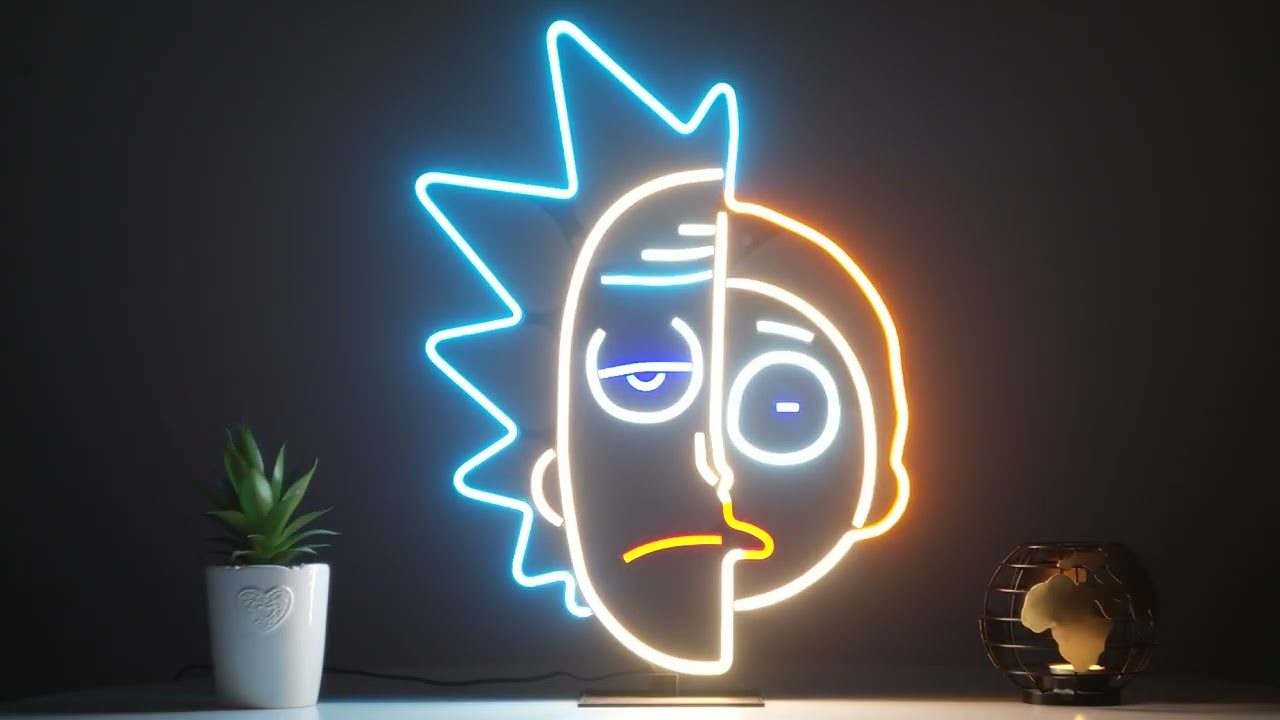 Rick and Morty LED Neon Sign Anime