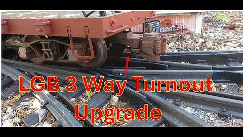 3 way switch problem. G scale LGB short guard rail extended for  improved reliability
