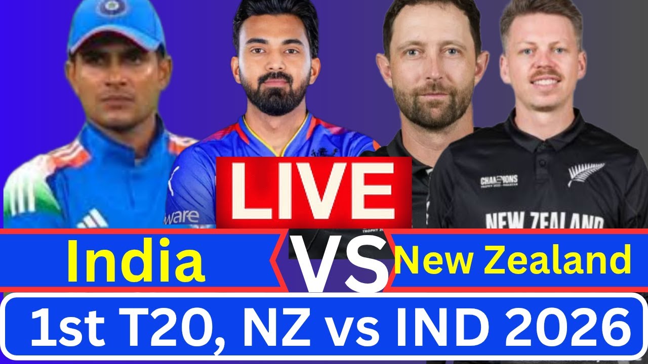 IND vs NZ 1st T20 Live | India vs New Zealand 2026 | Live Cricket Score ...