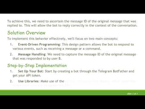 How to Make Your Telegram Bot Reply to Messages with a Command