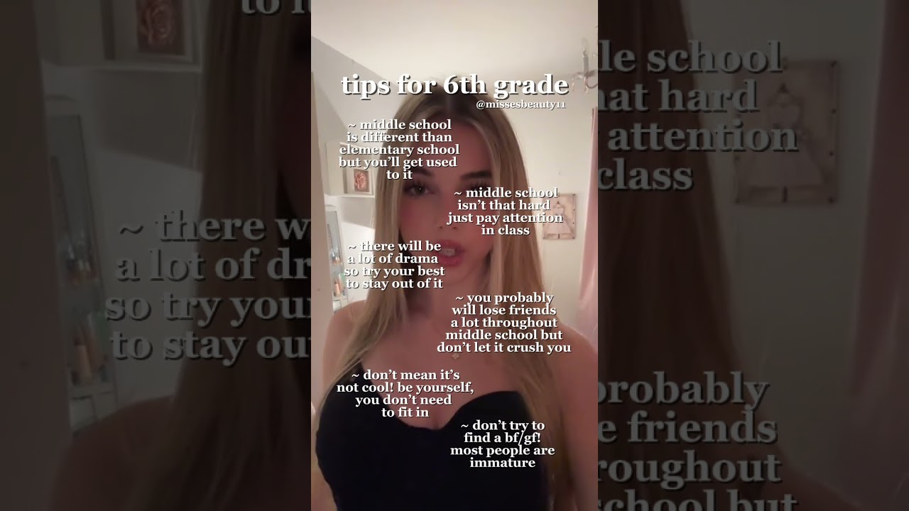 tips for 6th grade⭐️