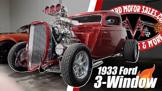 1933 Ford 3Window Coupe Street Rod For Sale Vanguard Motor Sales #0119