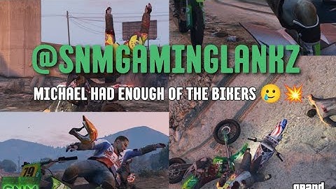 #233 GTA V ONLINE : ROCKSTAR EDITOR / MICHAEL HAS HAD ENOUGH OF BIKERS @SNMGAMINGLANKZ CHECK IT OUT