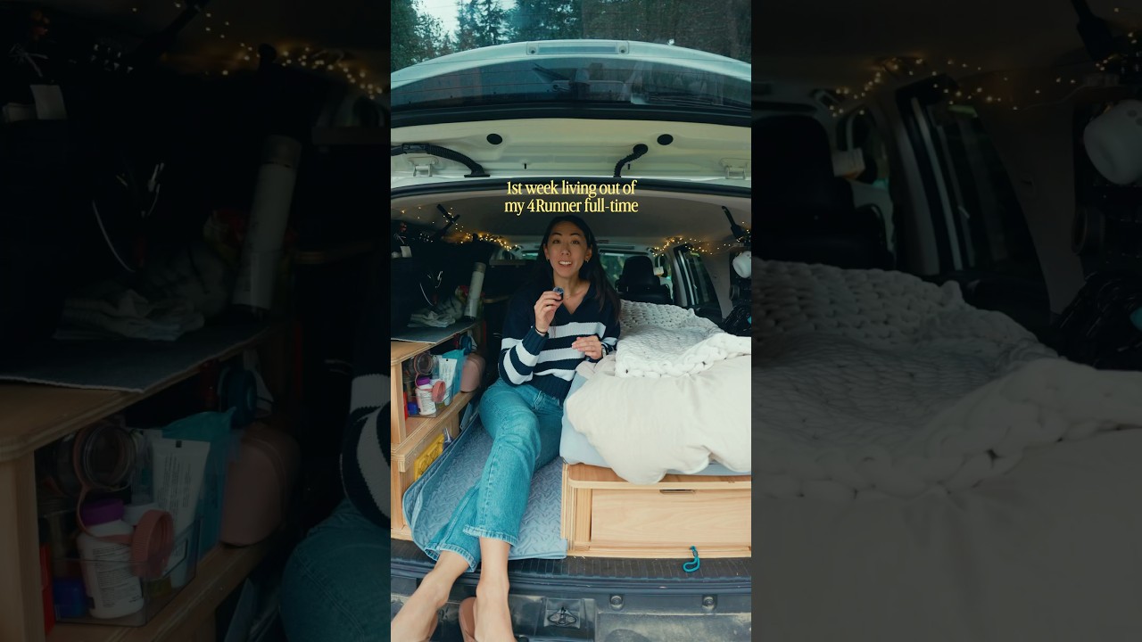 ⁣Week 1: living out of my 4Runner #overlanding #4runner #nomad #vanlife #travel