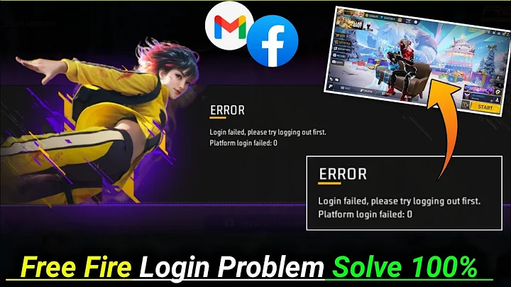login failed please try logging out first free fire | free fire Platform login failed problem Solve✅