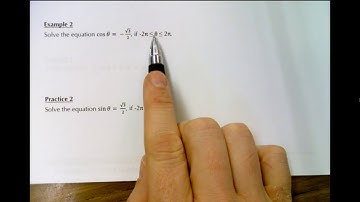 MHF4U1 - 7.5 - Solving Linear Trig Equations