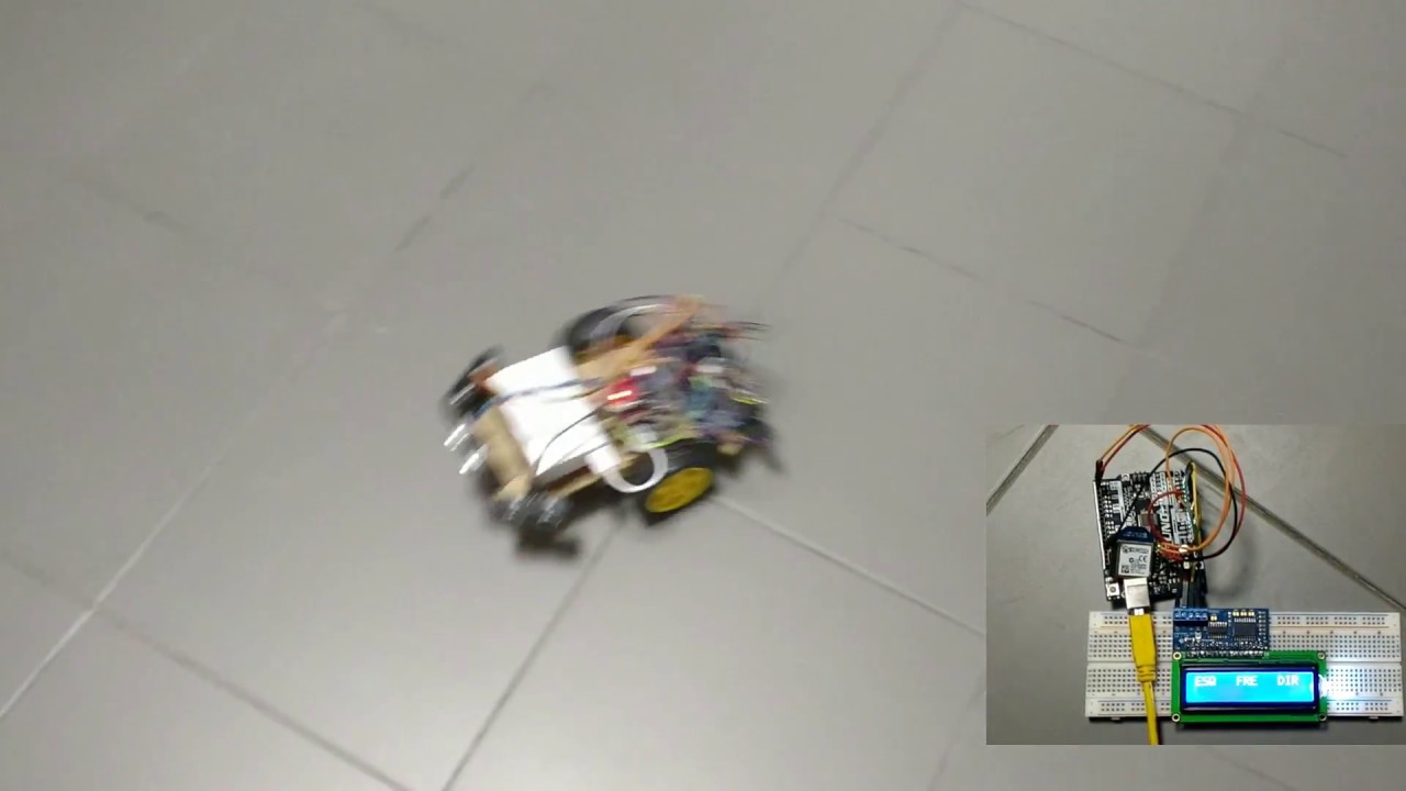Real-Time vehicle with collision avoidance system - YouTube