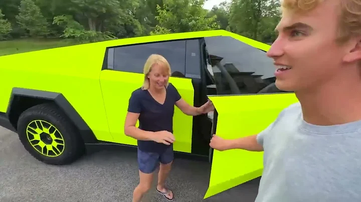 Stephen Sharer! Mom Crashed my New Tesla CYBERTRUCK