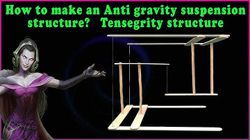 How to make an Anti gravity suspension structure -Tensegrity structure