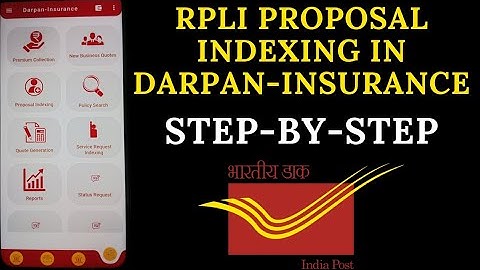 HOW GDS BPM DO RPLI PROPOSAL INDEXING IN DARPAN-INSURANCE || RURAL POSTAL LIFE INSURANCE ||