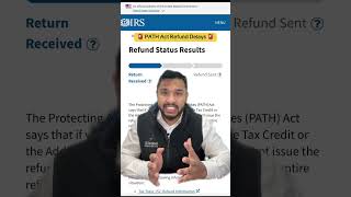 Refund Delay Alert for PATH Act Recipients #refund #delay #irs #taxes #cpa #accounting #taxseason
