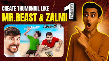 How to Create Thumbnails Like MrBeast | Thumbnail Tutorial in Photoshop ft. @ZalmiPlays​