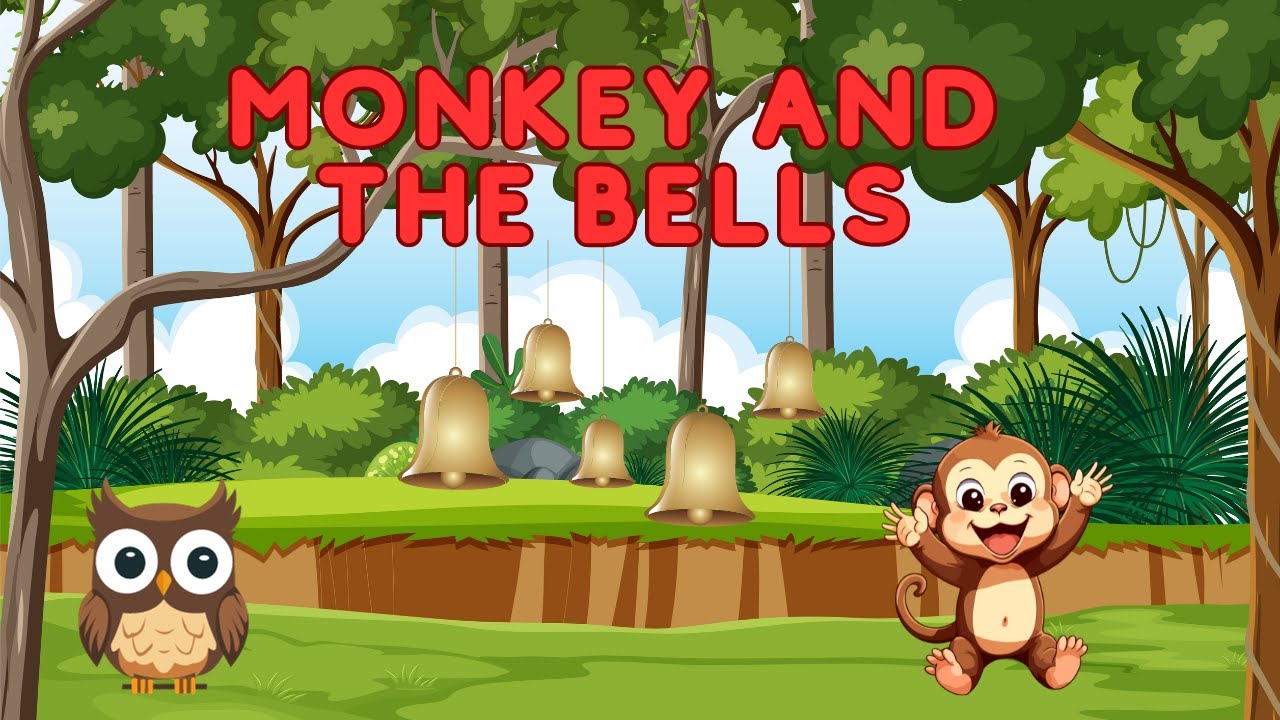 Monkey and the Bells | Moral stories for kids in English | Save nature ...