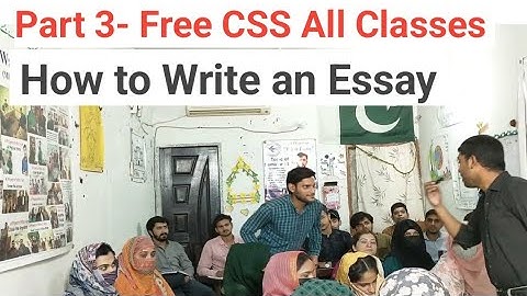 Part 3- Free CSS All Classes | How to Write an Essay | Learn CSS Essay From Sir Waqar Waheed