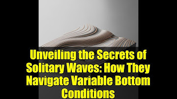 Unveiling the Secrets of Solitary Waves: How They Navigate Variable Bottom Conditions