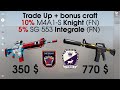 CS:GO Trade Up LOW CHANCE: M4A1-S Knight & SG Integrale (FN) + Bonus craft.