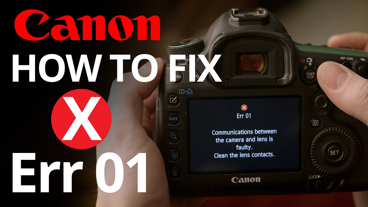 Canon Err 01 - How to fix faulty lens communication Canon Err 01 - How to fix faulty lens communication