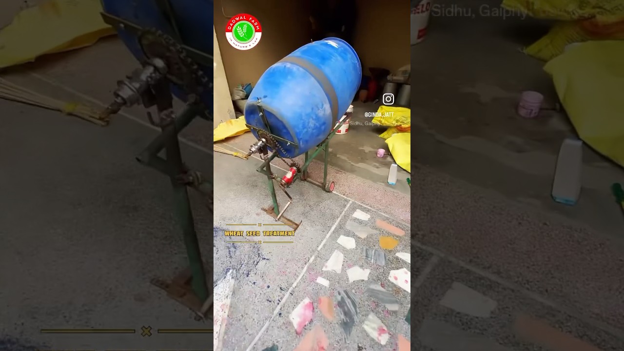 Homemade seed drum