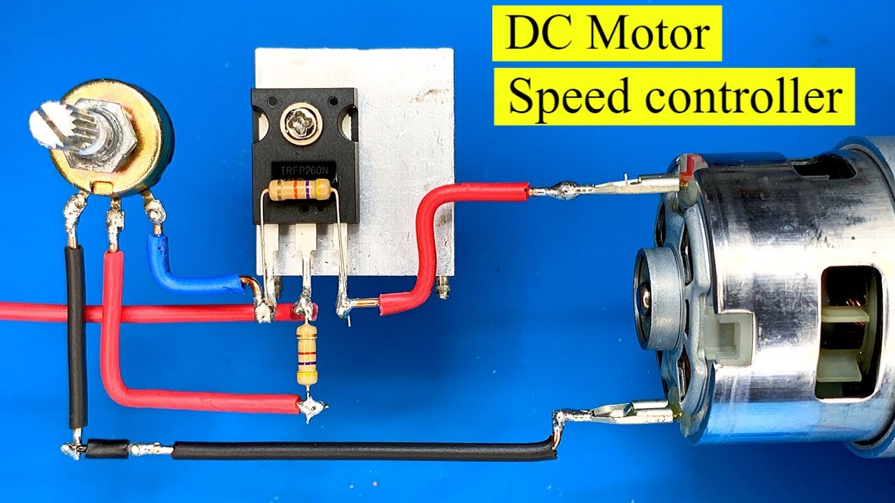 How to make 12 volt DC Motor Speed Controller simple diy 