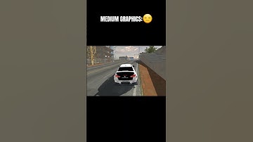 LOW VS MEDIUM VS MAX GRAPHICS - Car Parking Multiplayer #shorts