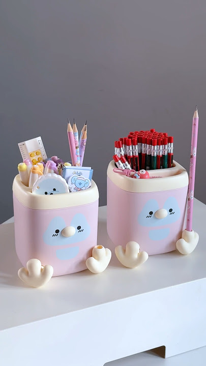 Cutest Duck Pen Holder 🌷✨🎀#trendingshorts #stationery #organizer #kawaii