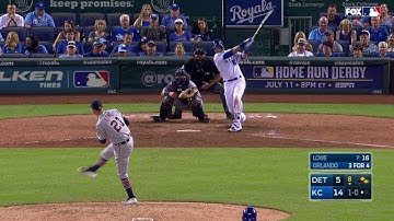 DET@KC: Orlando knocks his fourth hit to score Perez