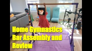 PreGymnastic Foldable Gymnastics Bar Assembly and Review #gymnastics