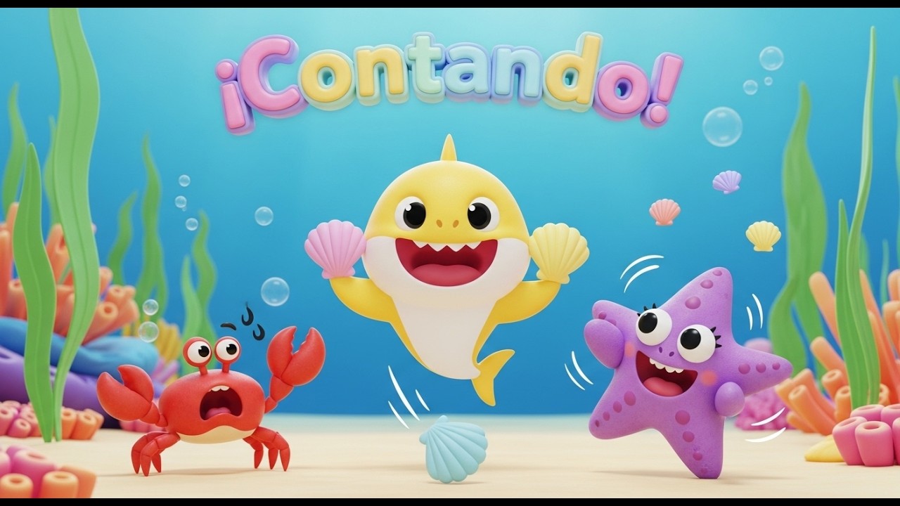 Акулёнок идёт в океанскую школу 🦈🎒🌊 | Мультфильм для детей и весёлое обучение