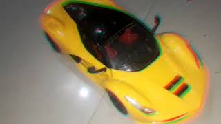 Beautiful car of yellow colour and also with interesting song