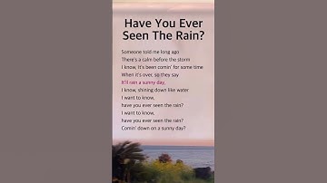 Thumbnail of 🌴Have You Ever Seen The Rain | Creedence Clearwater Revival