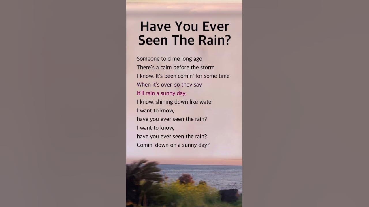 🌴Have You Ever Seen The Rain | Creedence Clearwater Revival