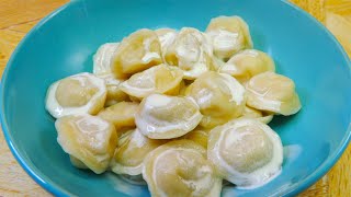 Пельмени из курицы. Секрет куриного фарша, который не растекается. Chicken dumplings