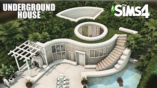 Sims 4 minimalist UNDERGROUND HOUSE [No CC] - Speed Build | Kate Emerald