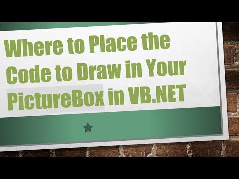 Where to Place the Code to Draw in Your PictureBox in VB.NET