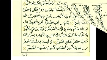 سورة لقمان ثمن [ ولقد ياتينا لقمان الحكمة ان اشكر لله ]