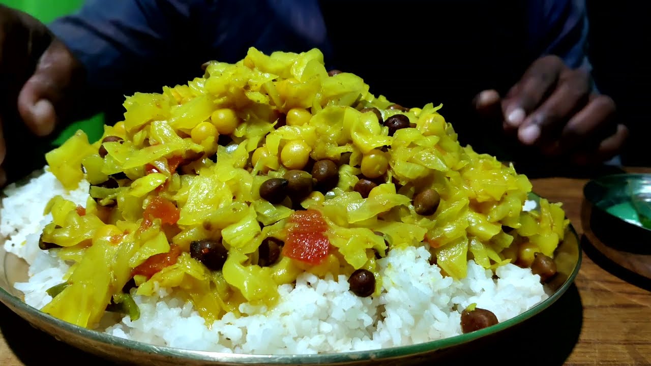  😱 थाली मिनटों में खत्म! Kala Desi Chana & Rice Eating Mukbang 😋