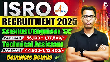 ISRO Recruitment 2025 | Various Posts | Complete Details | Sumit Prajapati Sir