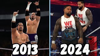 Evolution of The Usos  Entrance 2013 -2024 - WWE Games