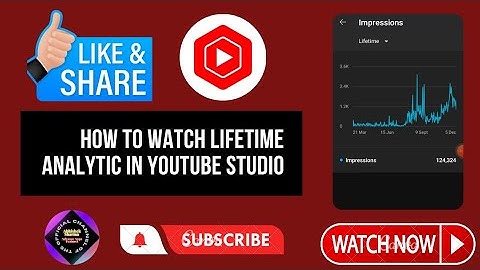 How to watch lifetime analytic in YouTube studio | Yt studio me total analytic kaise check kare |