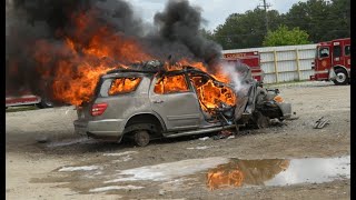Scrap Yard Fires - NEW EXTINGUISHING TECHNOLOGY