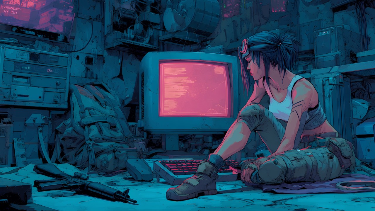 𝟭𝟵𝟴𝟱 𝗕𝗜𝗢𝗦 // Synthwave, Darkwave & Electro Mix for Coding