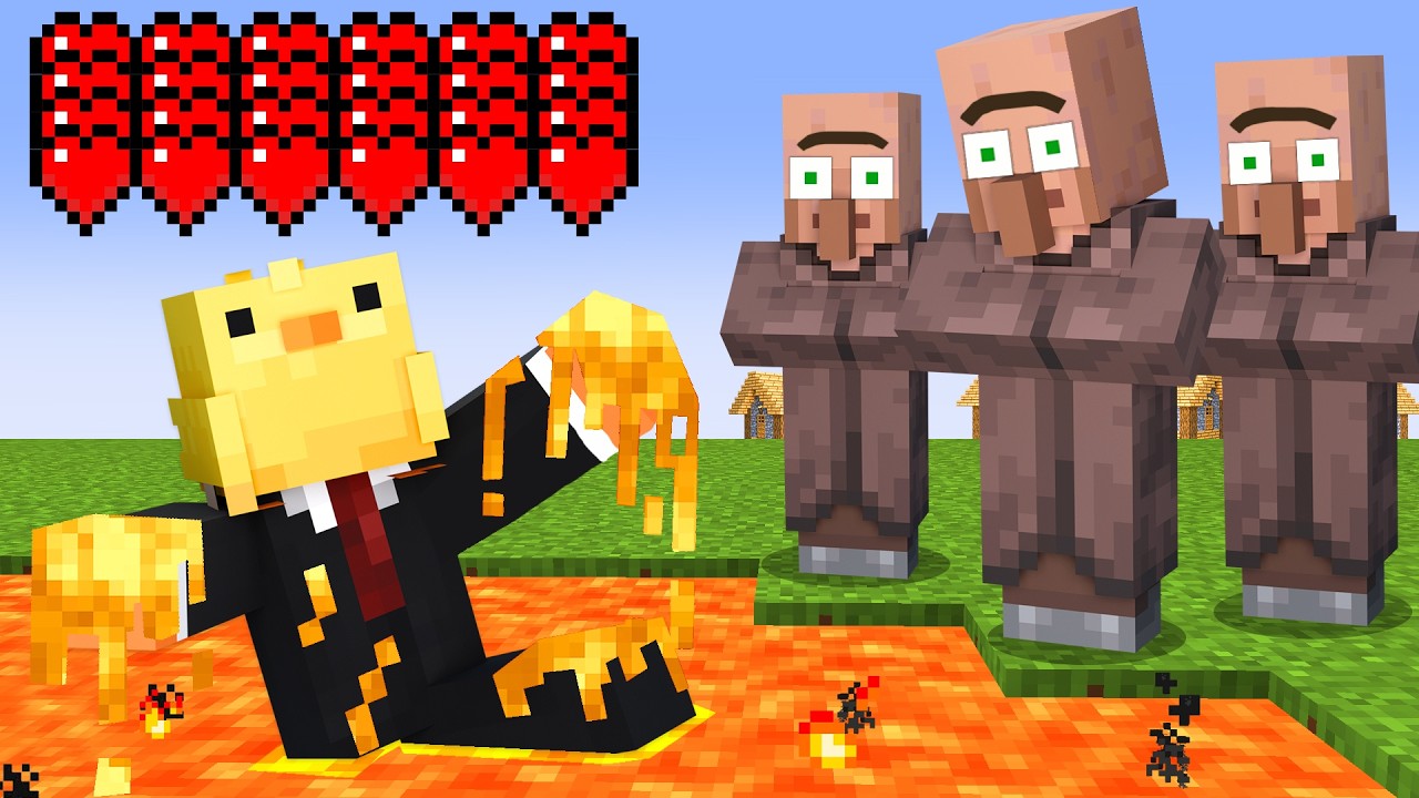 I FOOLED Villagers with 1,000,000 HEARTS in Minecraft!